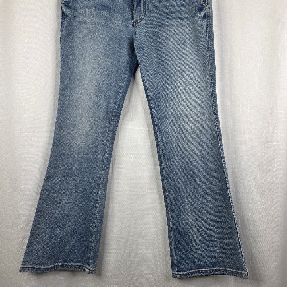 KUT FROM THE KLOTH Women's Kelsey  Ankle Flare Denim Jeans Mid Rise Size 4 - Picture 5 of 12
